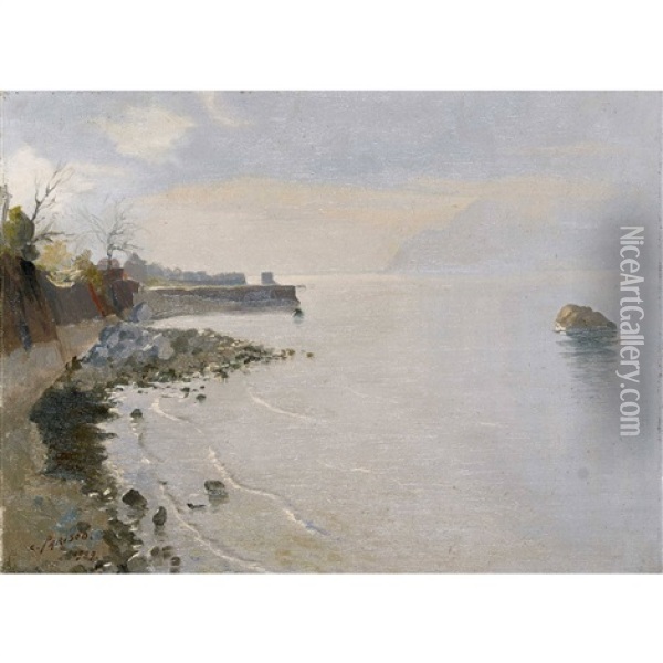See-stimmung Am Genfersee Bei Lutry Oil Painting - Charles Parisod