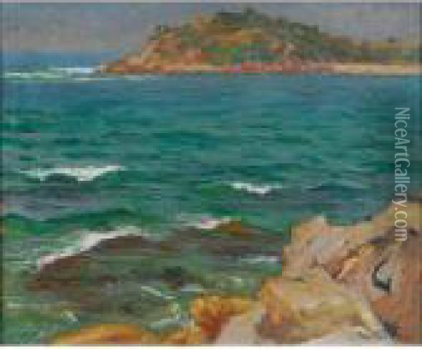 Sea At Manly Oil Painting - Emanuel Phillips Fox