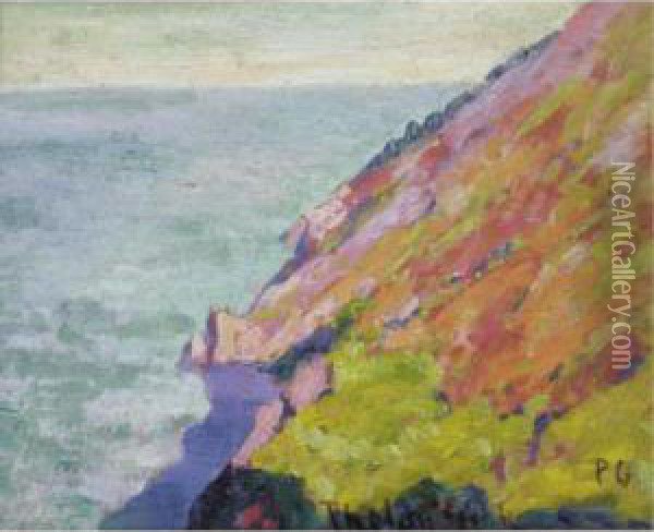 Rocky Shore Oil Painting - Harry Phelan Gibb