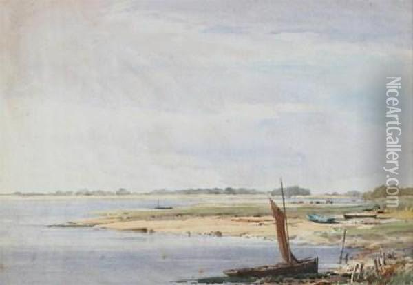 Pagham, Sussex Oil Painting - Charles Harrington