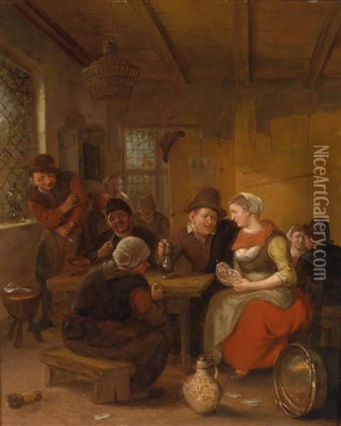 Im Wirtshaus Oil Painting - Adriaen Jansz van Ostade
