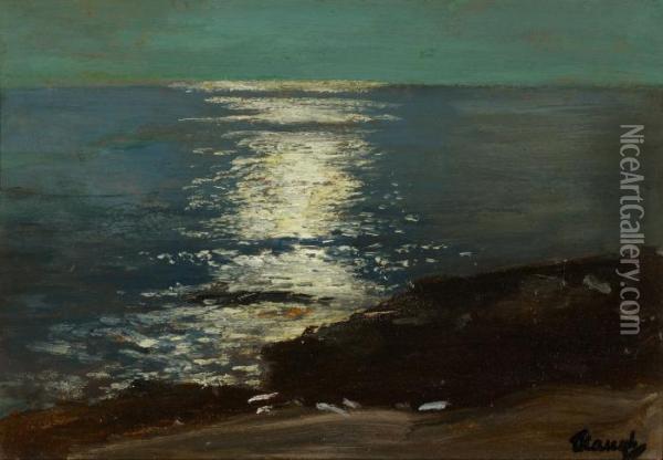 Moonlight On The Sea Oil Painting - Frederick Judd Waugh