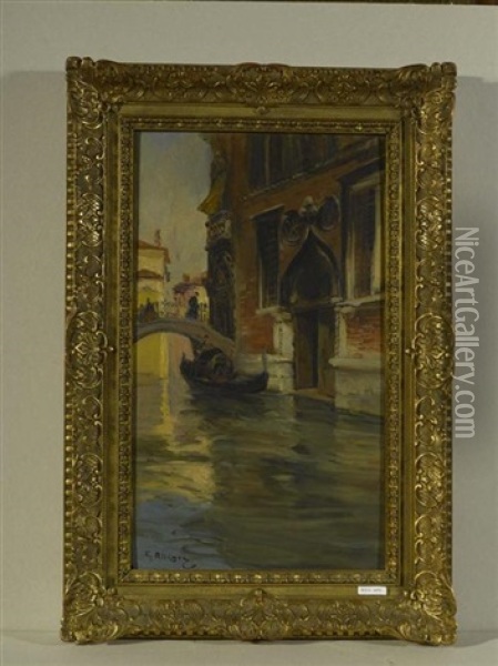 Venedig Oil Painting - Raymond Allegre