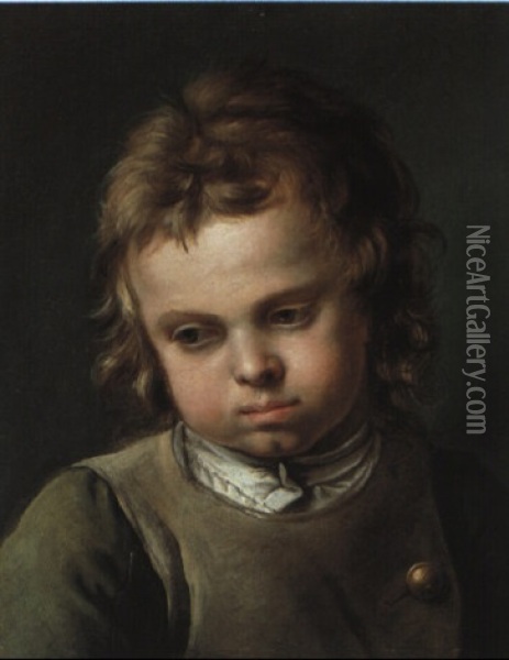 Le Petit Savoyard Boudeur Oil Painting - Nicolas Bernard Lepicie