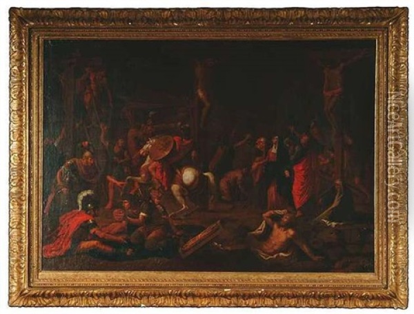 Die Kreuzigung Oil Painting - Nicolas Poussin