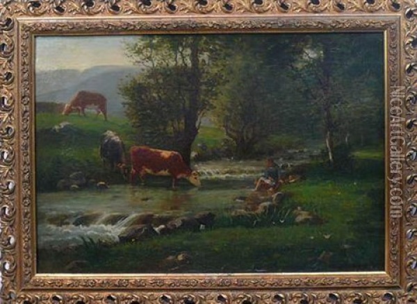 Pres Du Ruisseau Oil Painting - Francois Millet