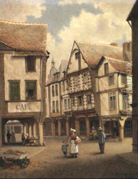 Dinan, Brittany Oil Painting - John Mulcaster Carrick