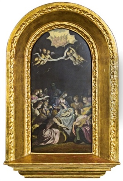 Geburt Christi Oil Painting - Pietro Mera