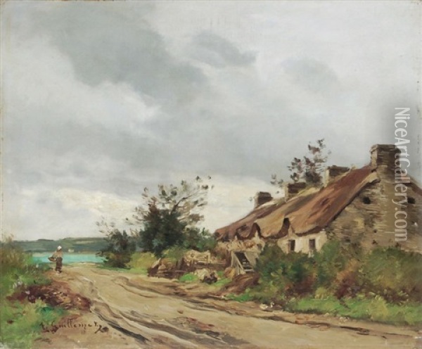 Landschaft In Der Normandie Oil Painting - Jean Baptiste Antoine Guillemet