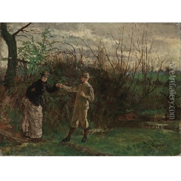 The Gentleman Oil Painting - Heywood Hardy