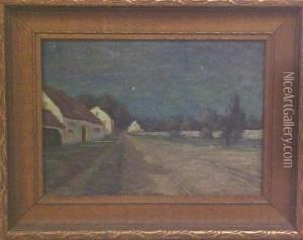 Evening Scene Oil Painting - A. Francis Wattson