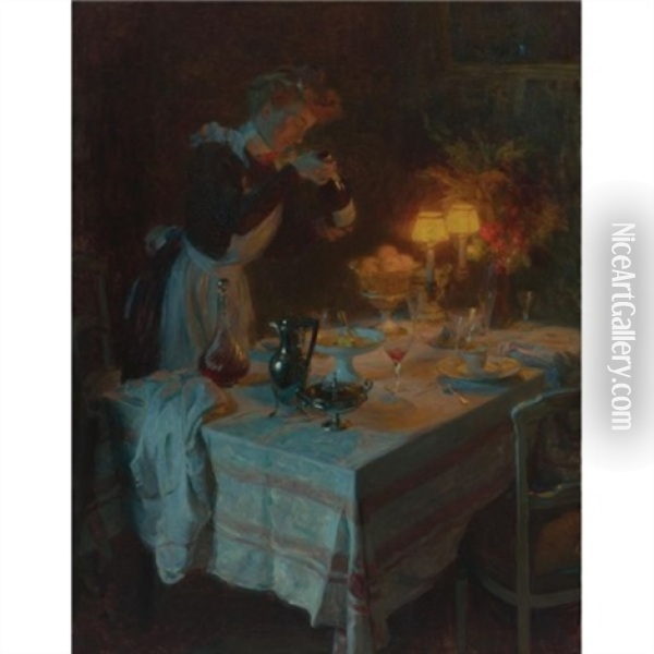 Effet De Lumiere Oil Painting - Jules Alexandre Gruen