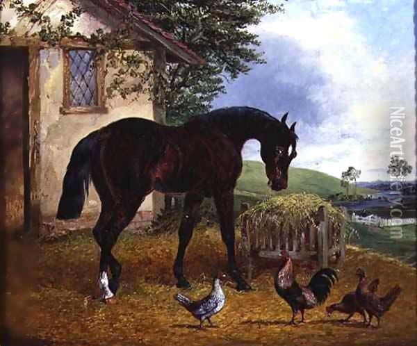 Farmyard Scene Oil Painting - Henry Thomas Alken