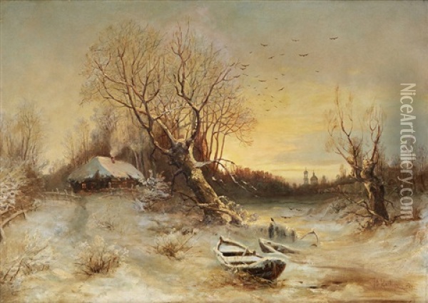 Landscape Oil Painting - Yuliy Yulevich (Julius) Klever