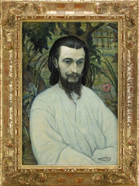 The Sculptor Pierre Felix Masseau, Fix-masseau, As Christ Oil Painting - Olof Sager-Nelson