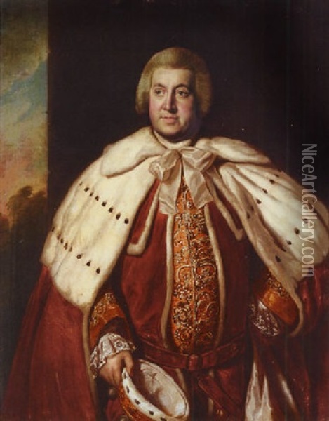 Portrait Of John Bligh, 3rd Earl Of Darnley Oil Painting - Nathaniel Dance Holland (Sir)