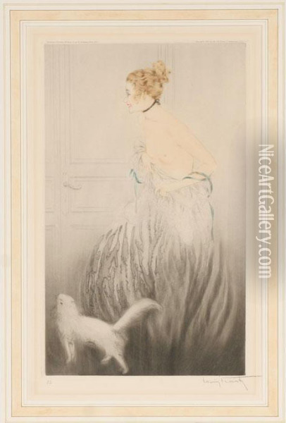 Do Not Enter Oil Painting - Louis Icart