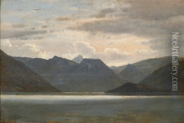 Belagio Ved Lago Di Como Oil Painting - Frederik Niels Martin Rohde