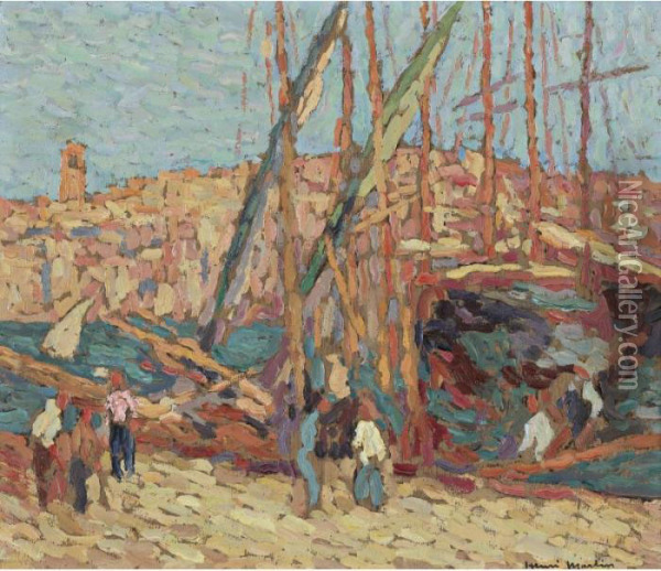 Marseille, Etude Oil Painting - Henri Martin