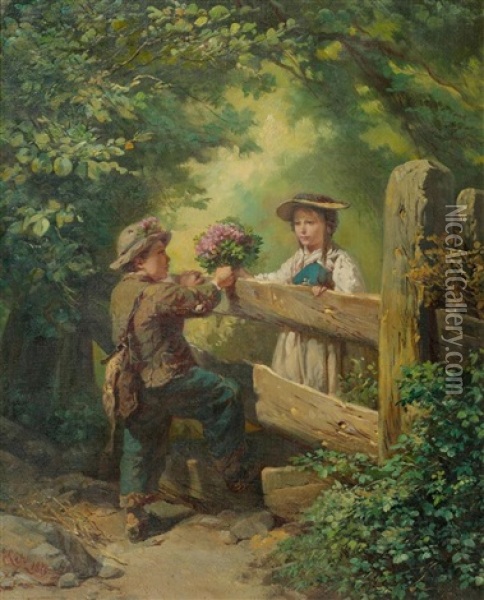Der Kleine Kavalier Oil Painting - Raphael Ritz