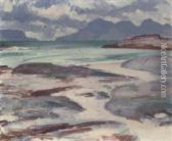 Sand And Rocks Oil Painting - Samuel John Peploe