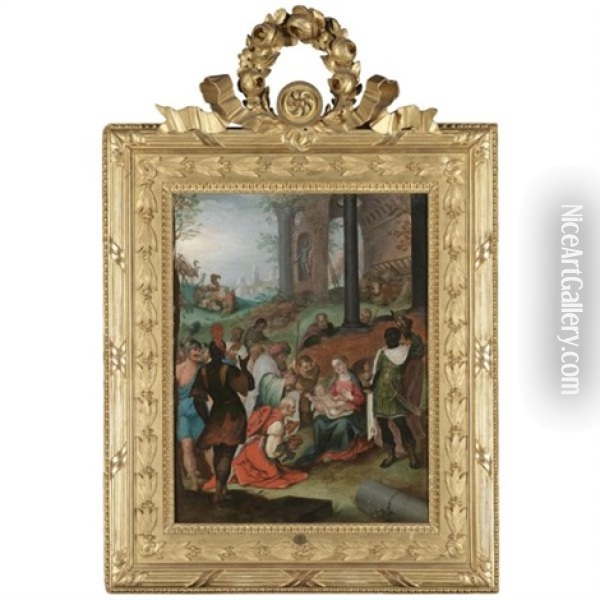 The Adoration Of The Magi Oil Painting - Hans Rottenhammer the Elder