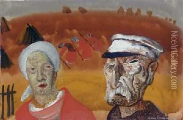 Workers In The Fields Oil Painting - Dmitrievich Grigor'Ev Boris