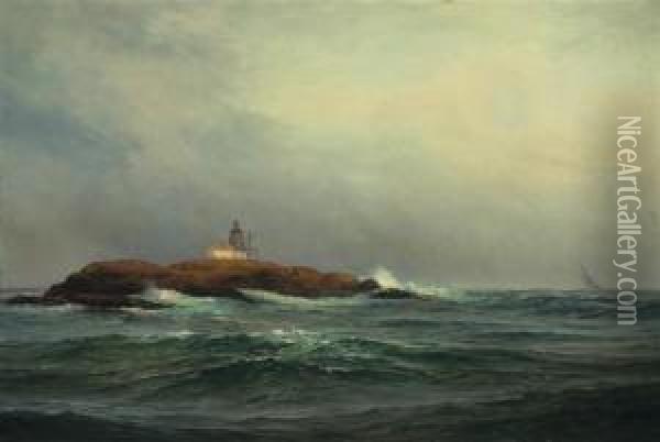 Coast Of Maine Oil Painting - Warren W. Sheppard