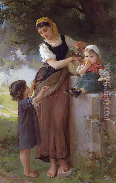May I Have One Too Oil Painting - Emile Munier