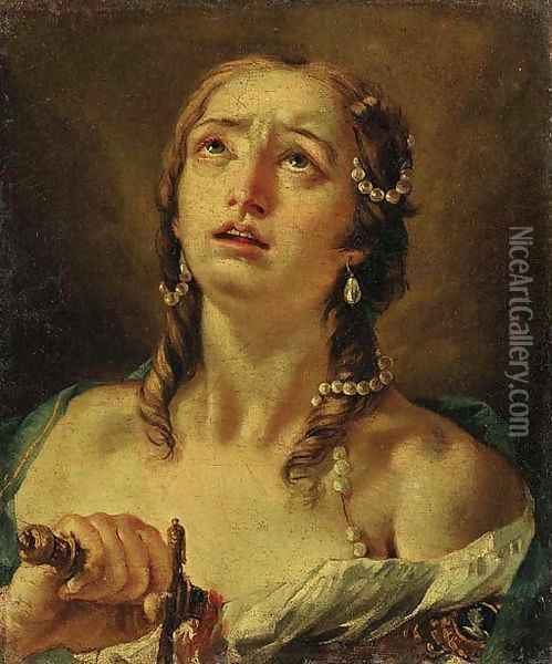 Lucretia Oil Painting - Giovanni Battista Tiepolo