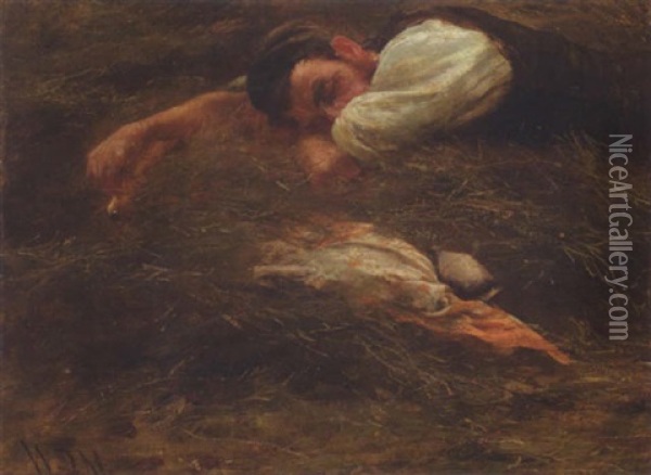 Midday Rest Oil Painting - William Darling MacKay