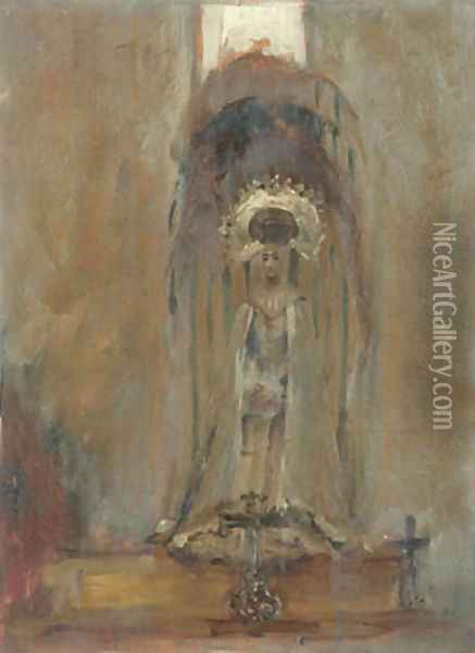 A Spanish Madonna Oil Painting - John Singer Sargent