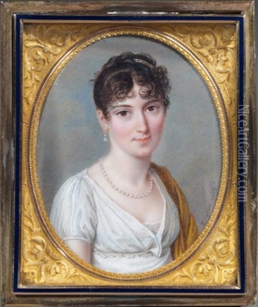 La Marechale Ney, Duchesse D'elchingen Oil Painting - Pierre Louis Bouvier