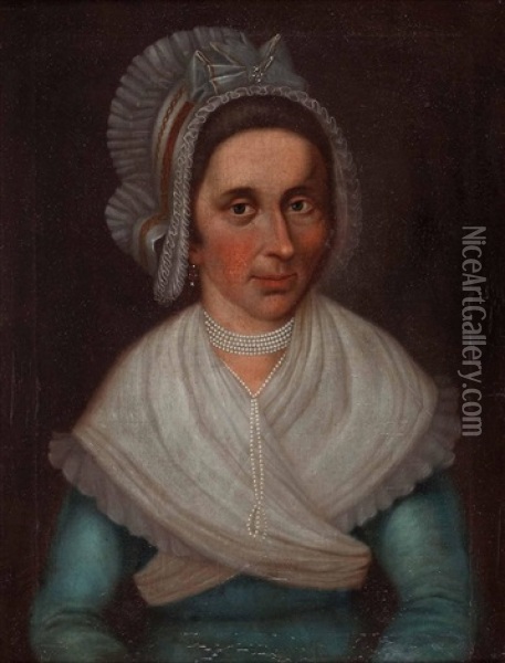Damenbildnis Oil Painting - Johann Nepomuk de LaCroce