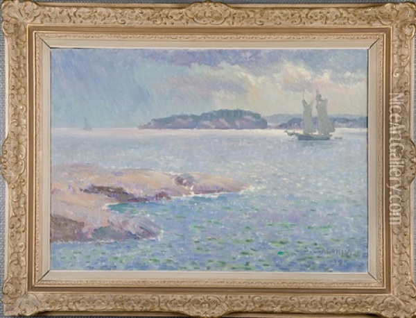 Sailing In The Archipelago Oil Painting - Santeri Salokivi