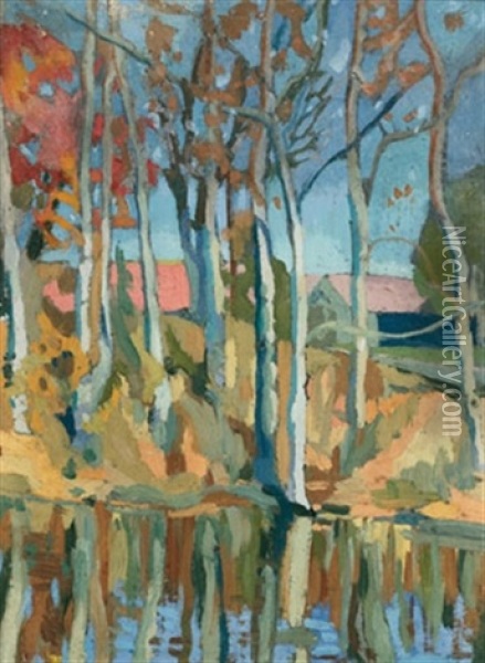 Autumn Oil Painting - Pegi Nicol Macleod