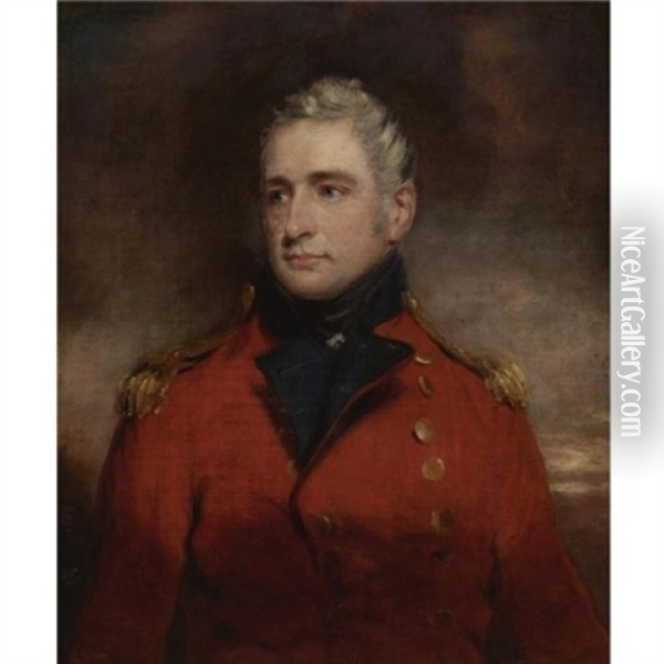 Portrait Of A Gentleman, Said To Be The Hon. Edmund Phipps Oil Painting - Sir John Hoppner