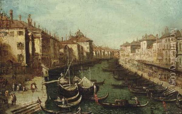 The Grand Canal, Venice Oil Painting - Francesco Guardi