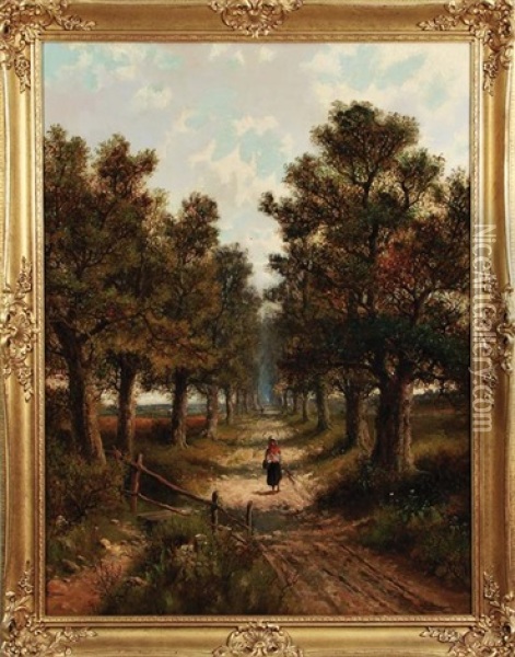 Gomshall Avenue, Surrey (2 Works) Oil Painting - William Frederick Hulk