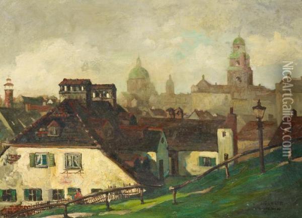 Munich Oil Painting - Anton Muller-Wischin