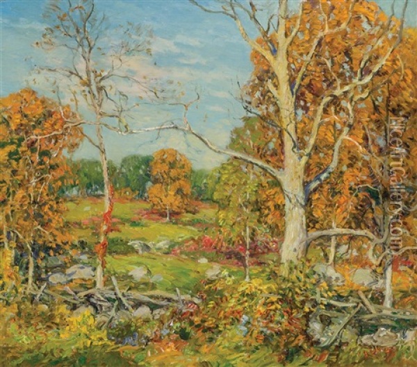 Fall Landscape Oil Painting - Wilson Henry Irvine