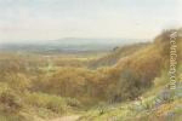 Spring, Leith Hills, Surrey Oil Painting - Harry Sutton Palmer