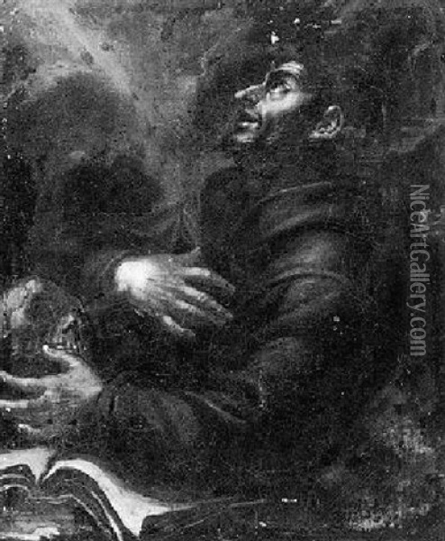 Saint Francis In Ecstasy Oil Painting - Francesco del Cairo