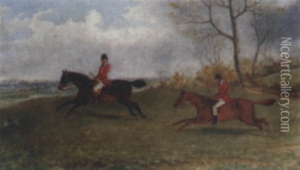 The Pytchly Hunt Oil Painting - George Henry Laporte