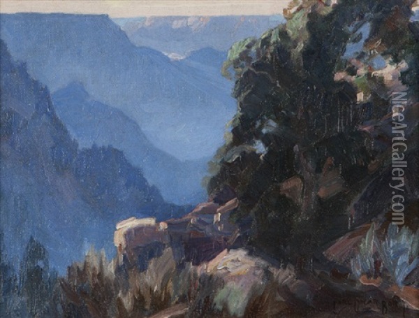 Evening - Grand Canyon Oil Painting - Carl Oscar Borg