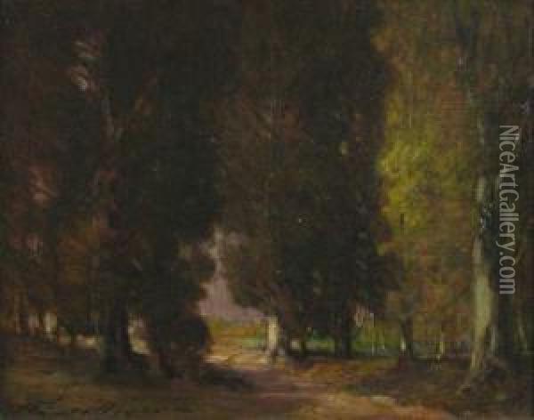 Edge Of The Woods Oil Painting - Thomas Jefferson Willison