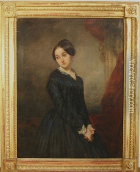 Madame Ternisien Nee Fraysse Oil Painting - Marcel Verdier