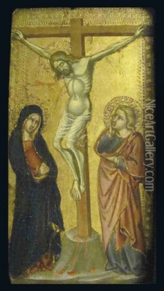 Crocefissione Con La Vergine E San Giovanni Oil Painting - Cristoforo Di Bindoccio