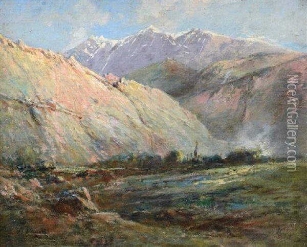 Ultime Nevi Oil Painting - Alfredo Vaccari