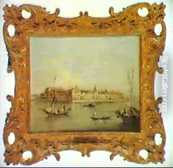 Venice, The Island Of Lazzaretto Nuovo Oil Painting - Giacomo Guardi